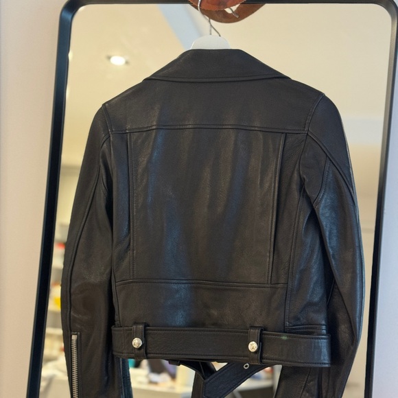 Acne Studios Leather Biker Jacket - Picture 4 of 5